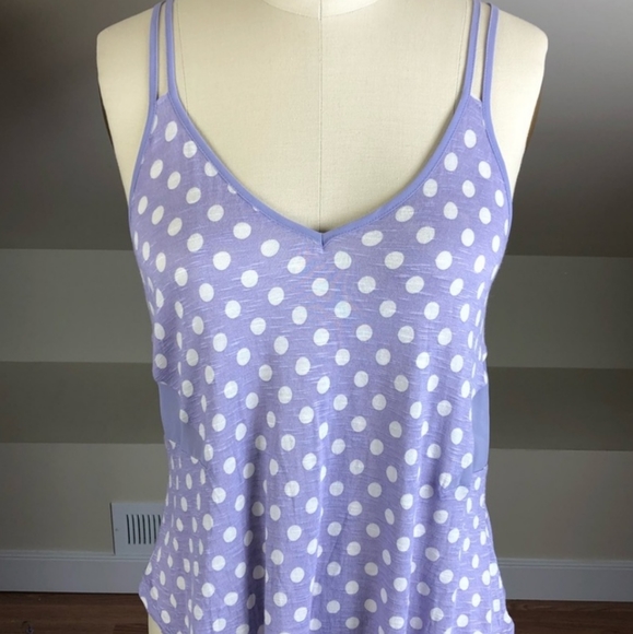 Urban Outfitters Lilac Polkadot Tank Top - Picture 1 of 2